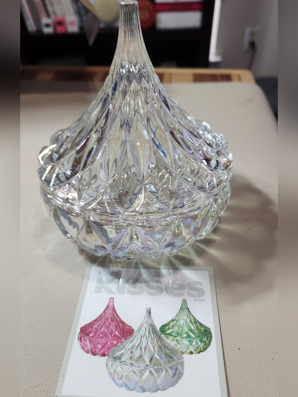 Iridescent Glass Candy Dish